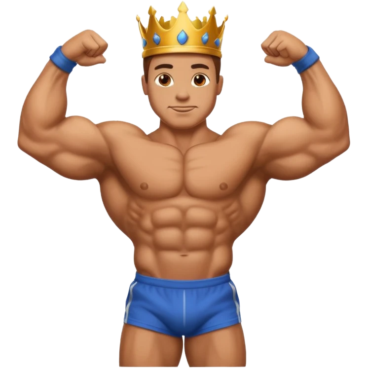 muscle arm emoji body builder king emoji GIF emoji