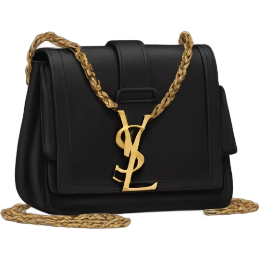 Black ysl bag emoji