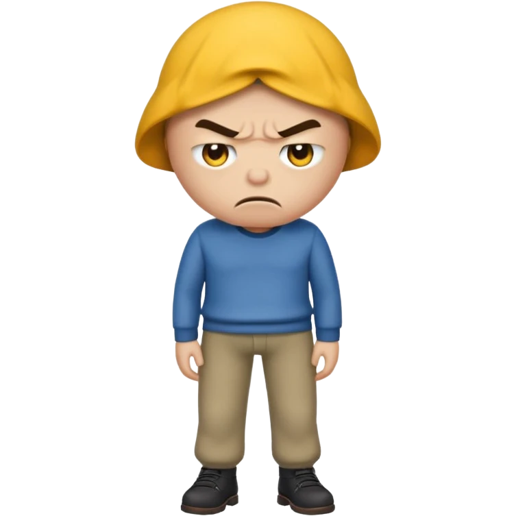 A big poopie head meanie pants emoji