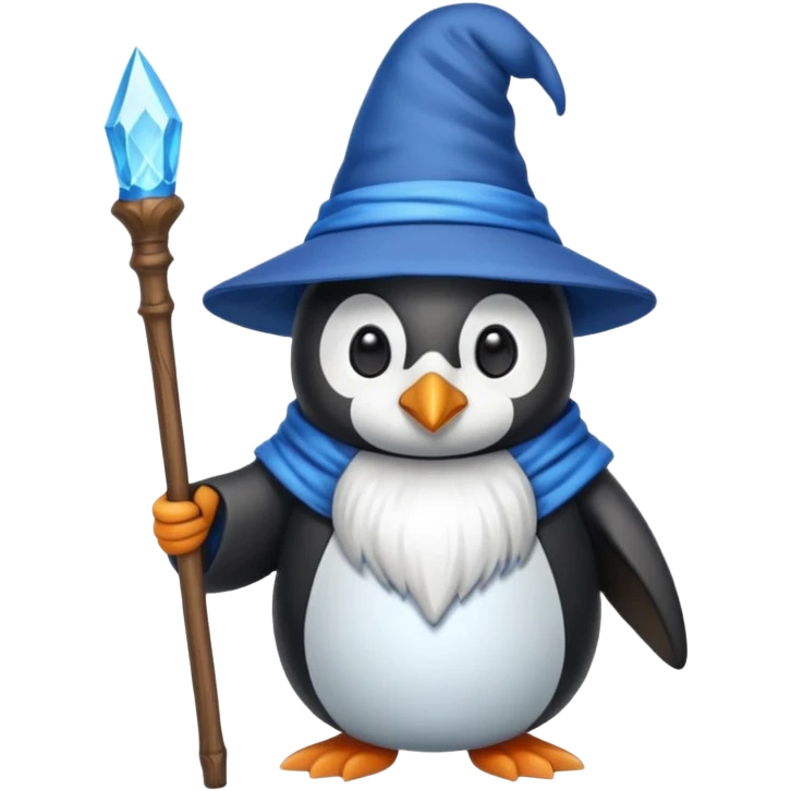Penguin Wizard emoji