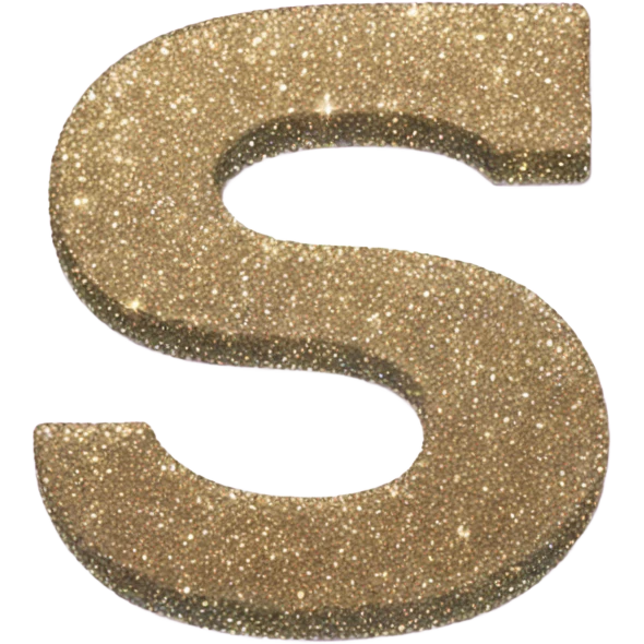 Glitter letter G emoji