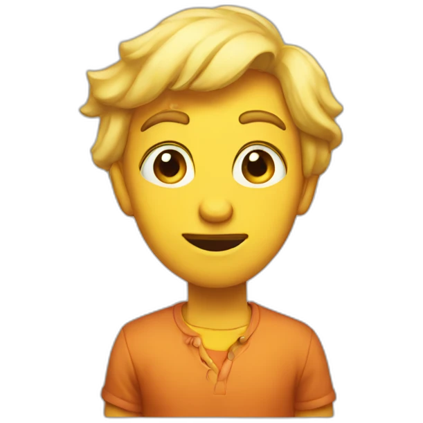 old clueless emoji