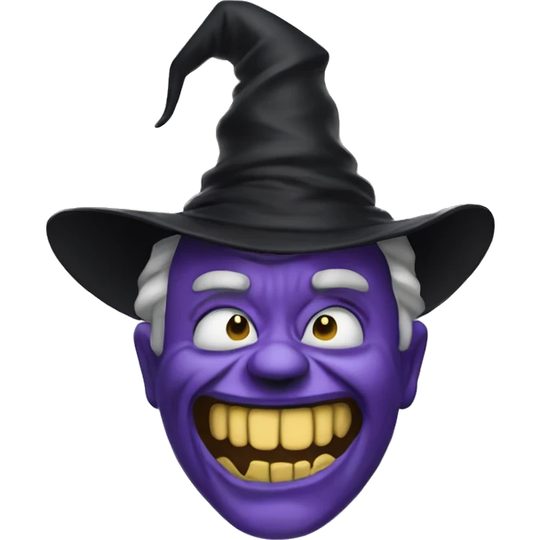 Evil man witch laughing  emoji