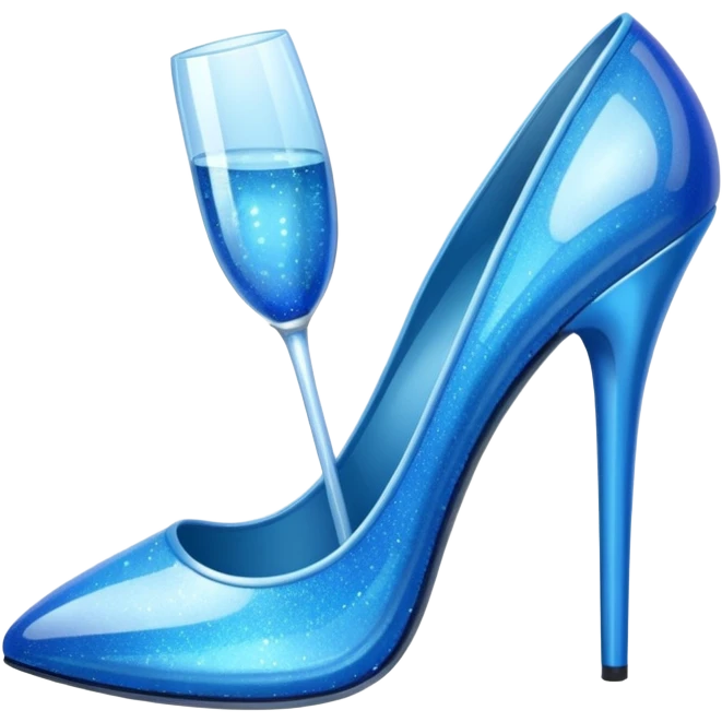 Blue heels like cindrella emoji