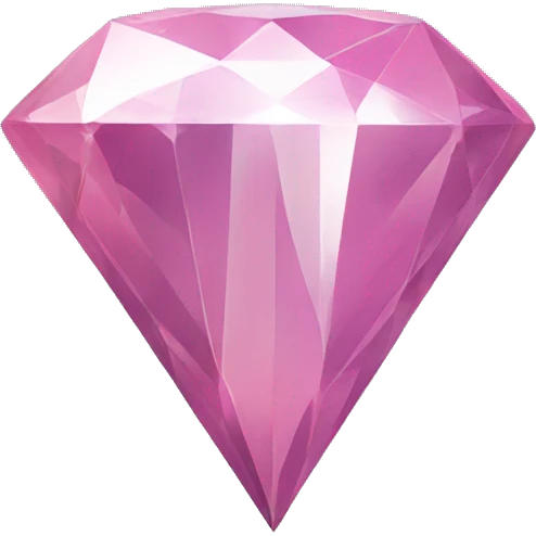 Diamond cutting shaped pointer emoji