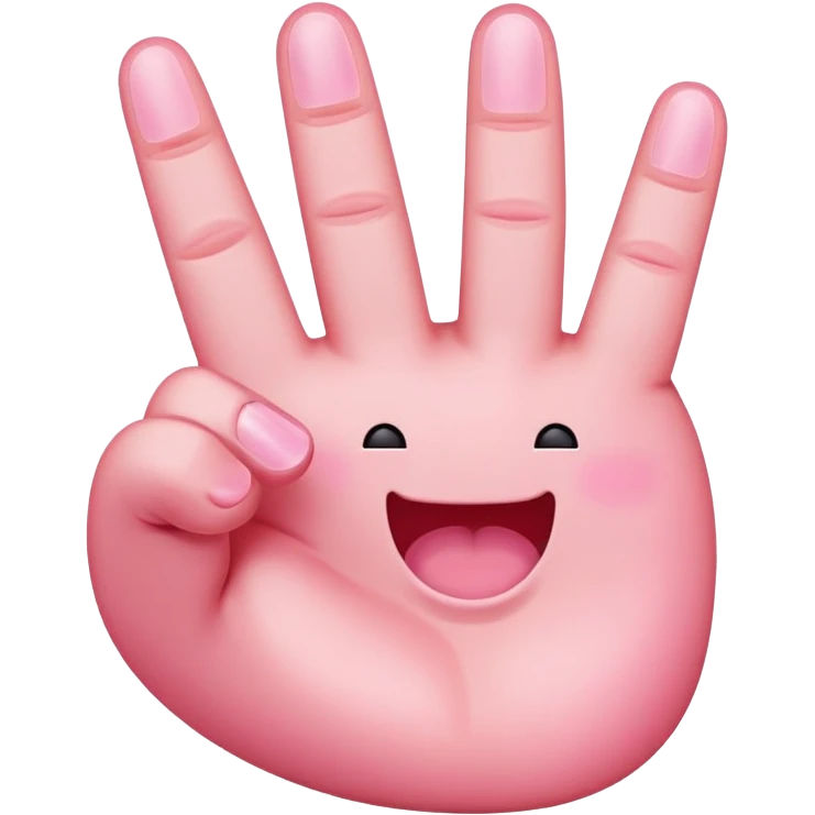 Pink middle finger  emoji