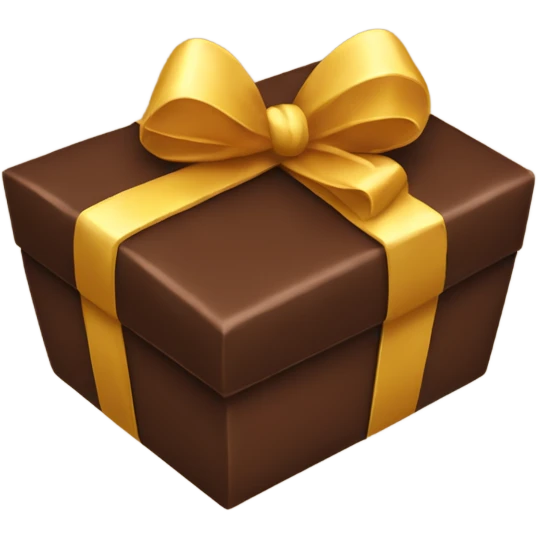 Chocolate gift emoji