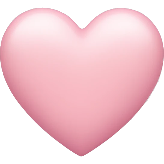 Pastel pink heart emoji