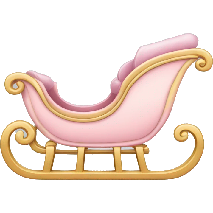 light pink sleigh emoji