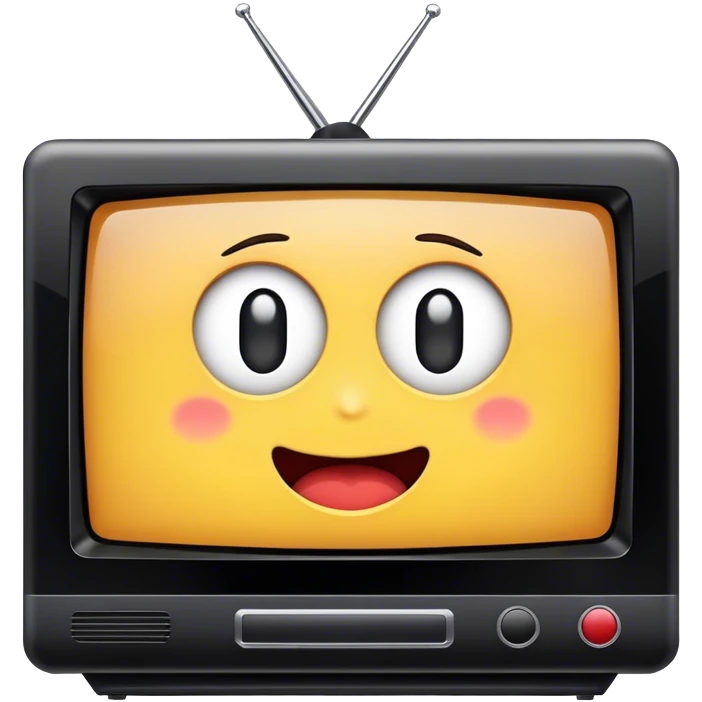 black flat screen television emoji