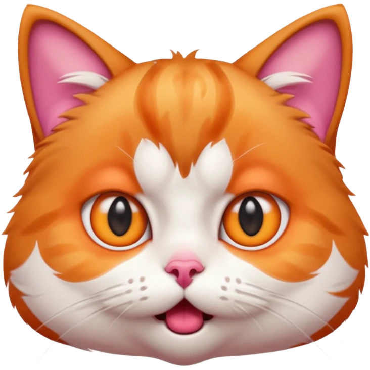 A shocked cat emoji