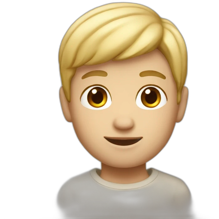 memoji boy white  emoji