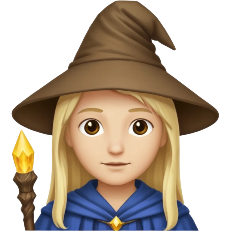 blonde wizard no hat emoji