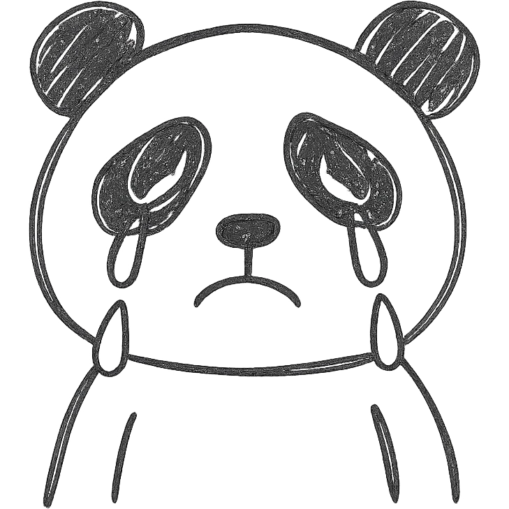 crying panda emoji