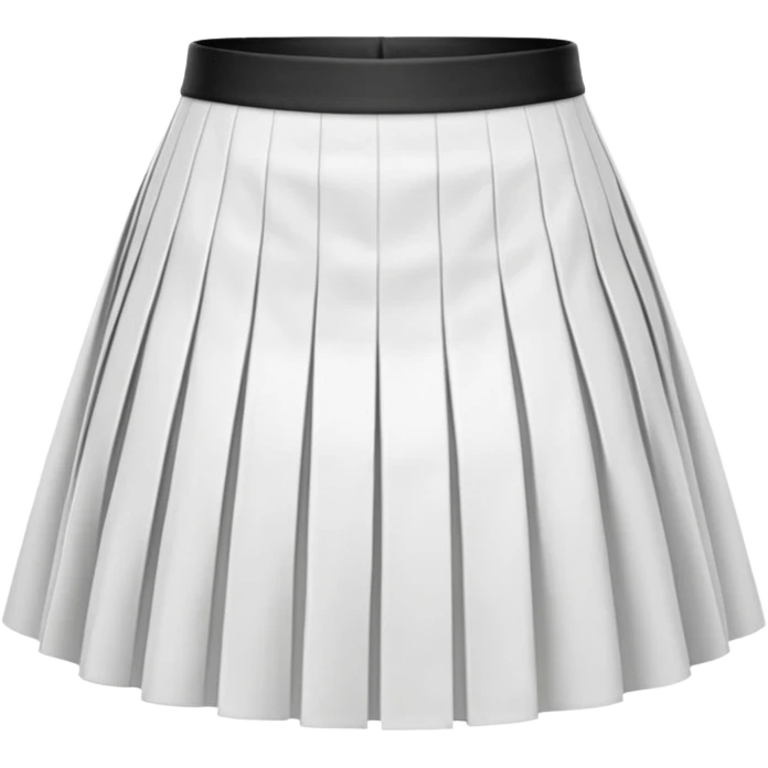 white short spread out skirt emoji