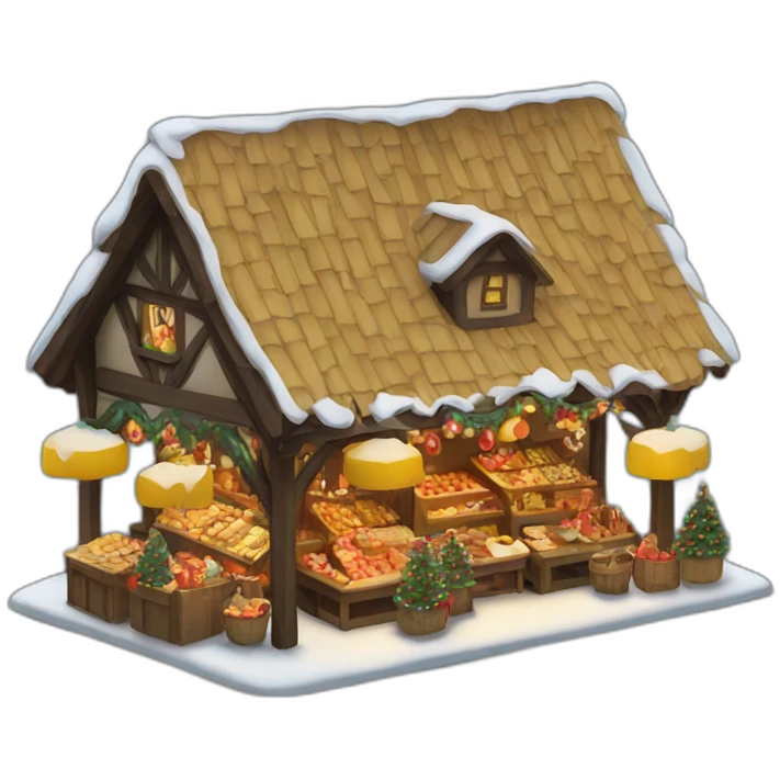 a christmas market emoji