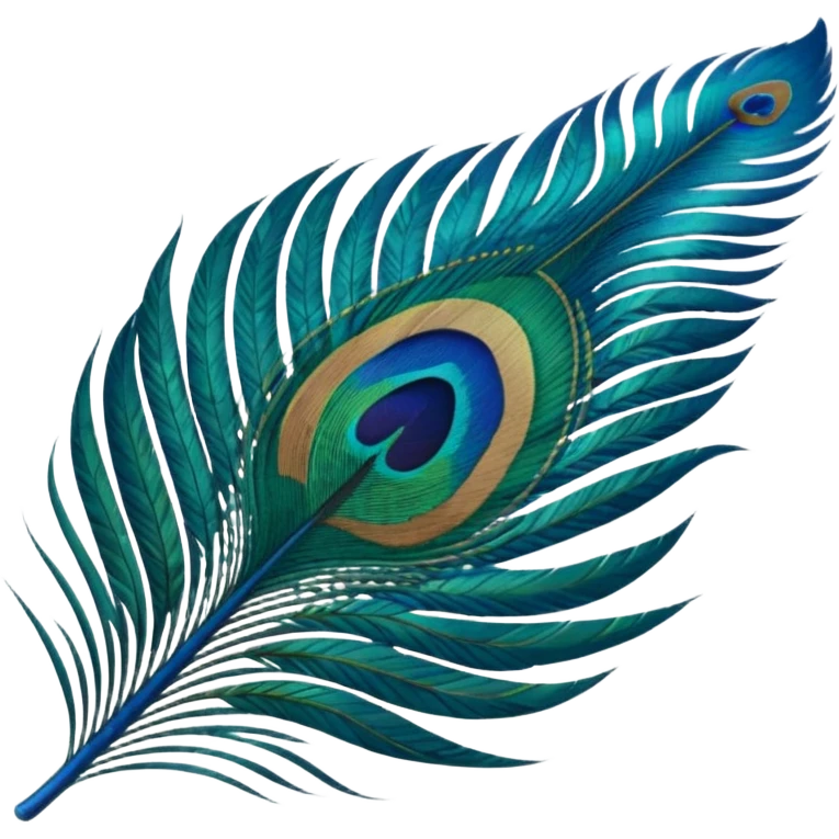 Peacock feather emoji