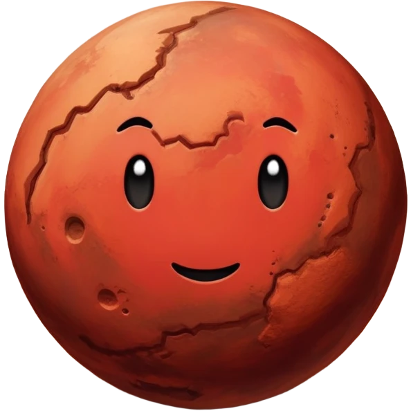 Planet Mars emoji