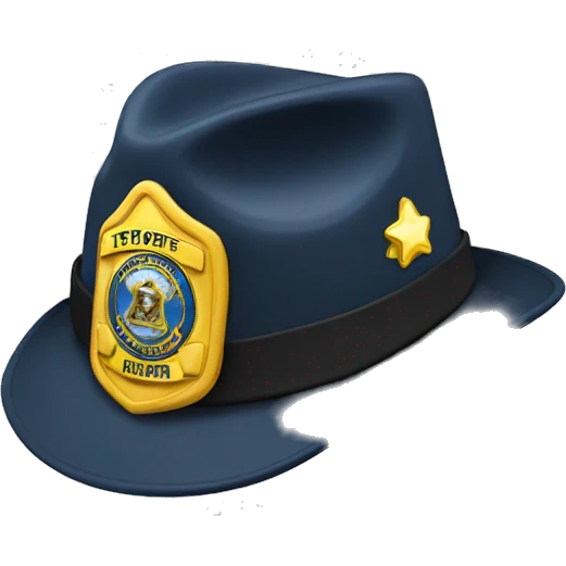 state trooper hat emoji