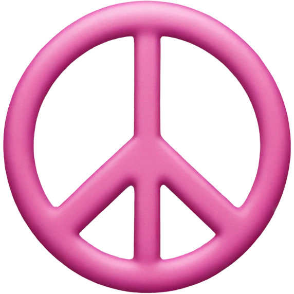 pink peace emoji