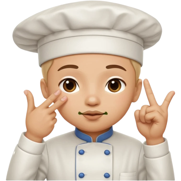 A hand making the chef’s kiss gesture: fingers pinched together, thumb and fingertips touching, as if saying ‘perfection’ or ‘delicious emoji