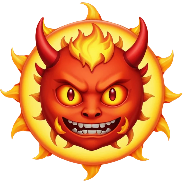 Devil sun emoji
