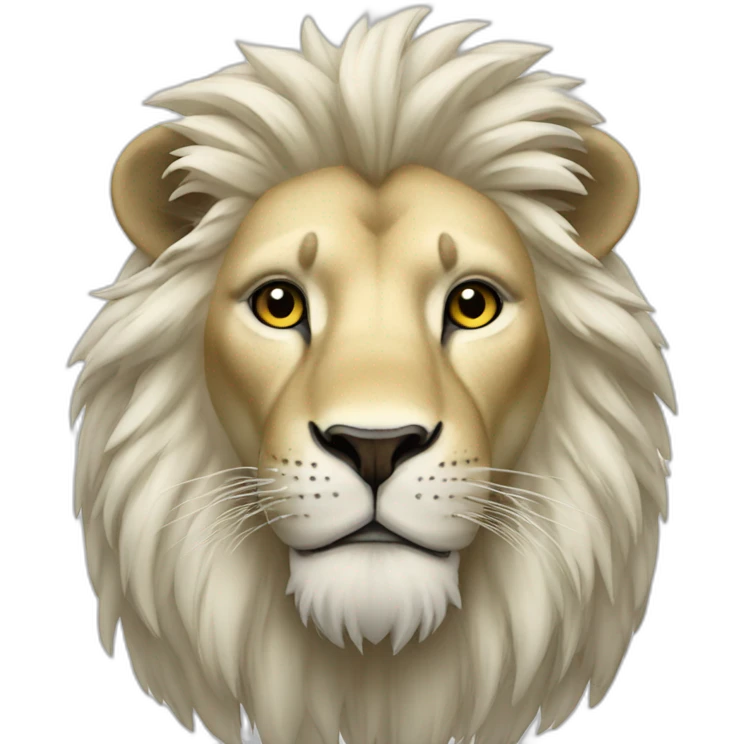 Lion blanc emoji