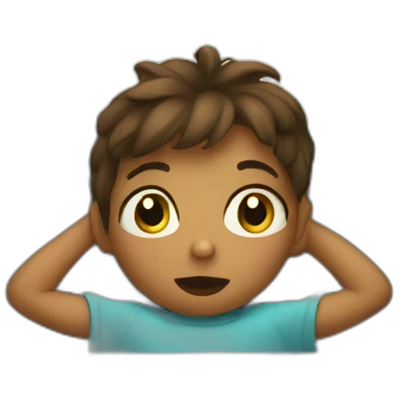 A child watching tv emoji