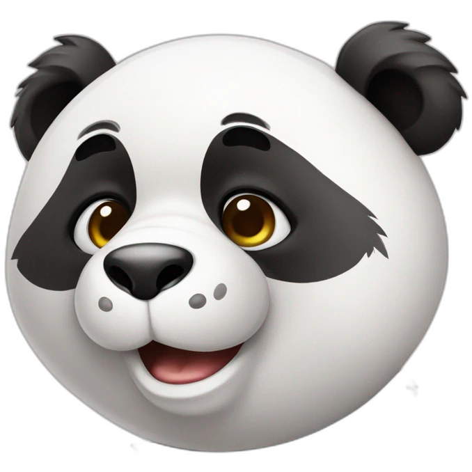 panda com fumaça no rosto emoji