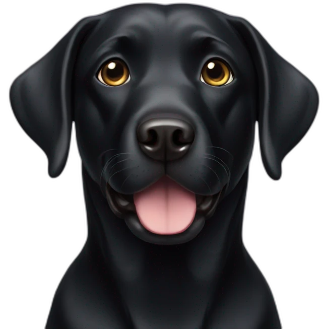 black labrador emoji