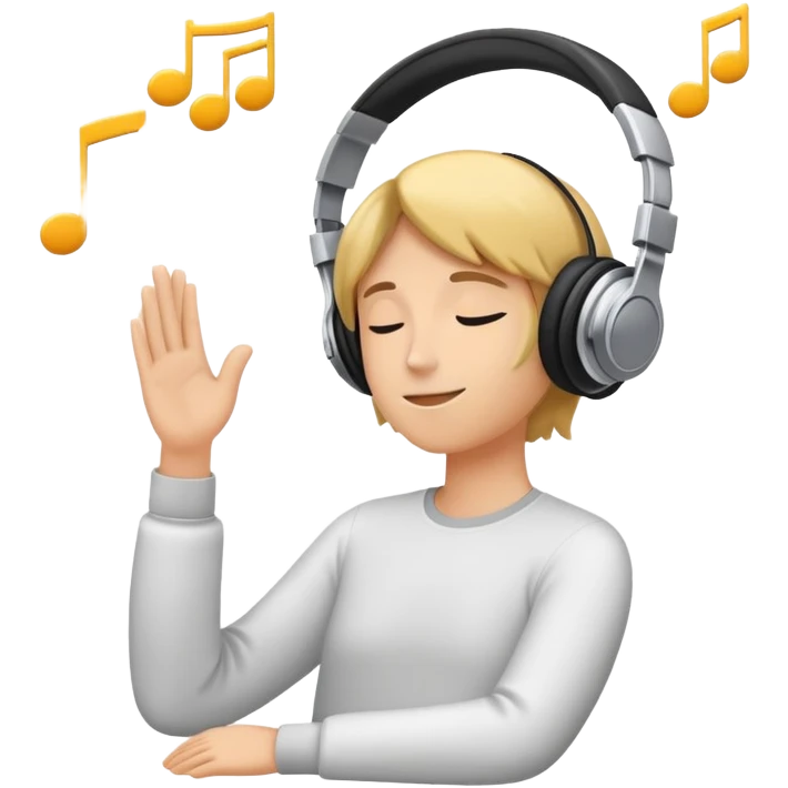 Listening to music  emoji