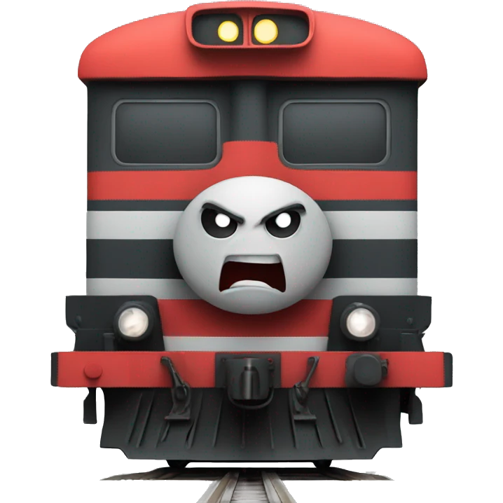 angry train emoji