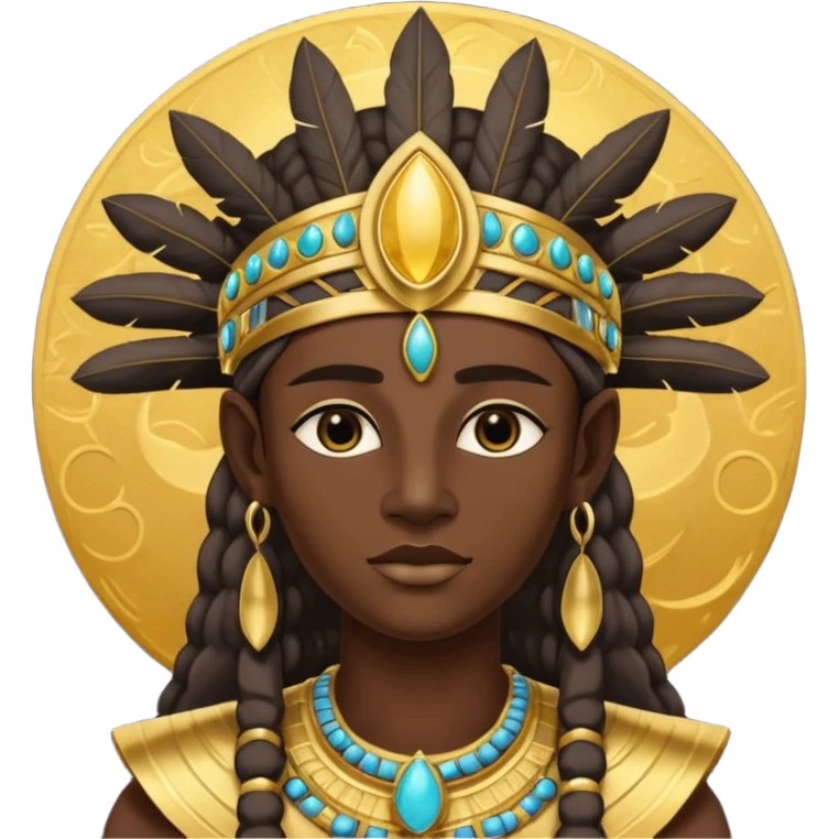 Khonsu, the Moon God from Egyptian Gods emoji
