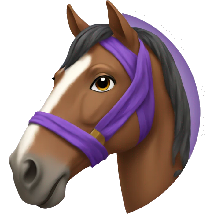 horse with a purple robe emoji