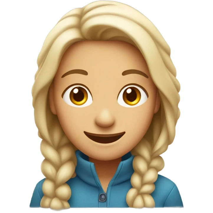 A happy and smiling woman  emoji