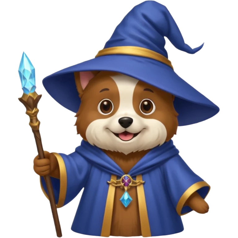 Dog wizard emoji