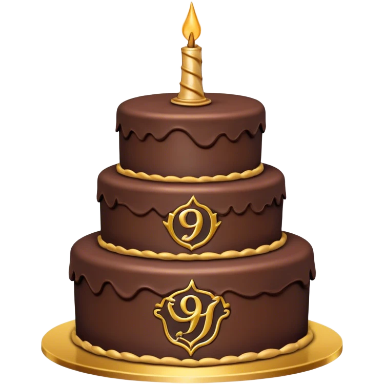 Harry potter birthday cake emoji