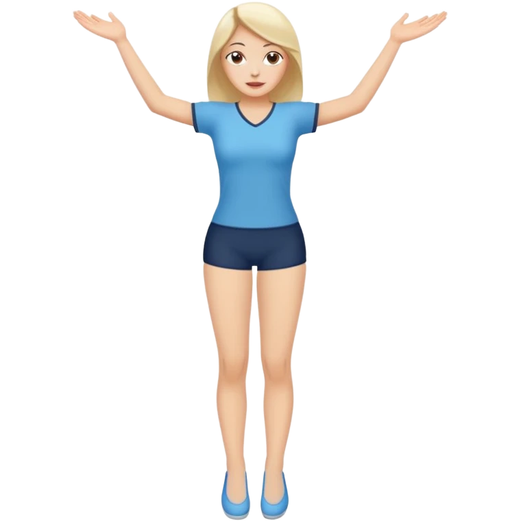 naked woman with legs spread emoji