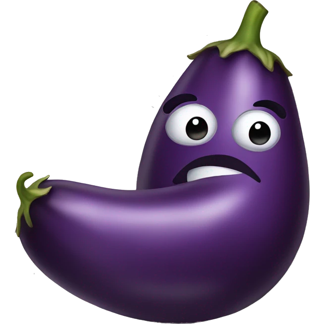 eggplant and peac emoji
