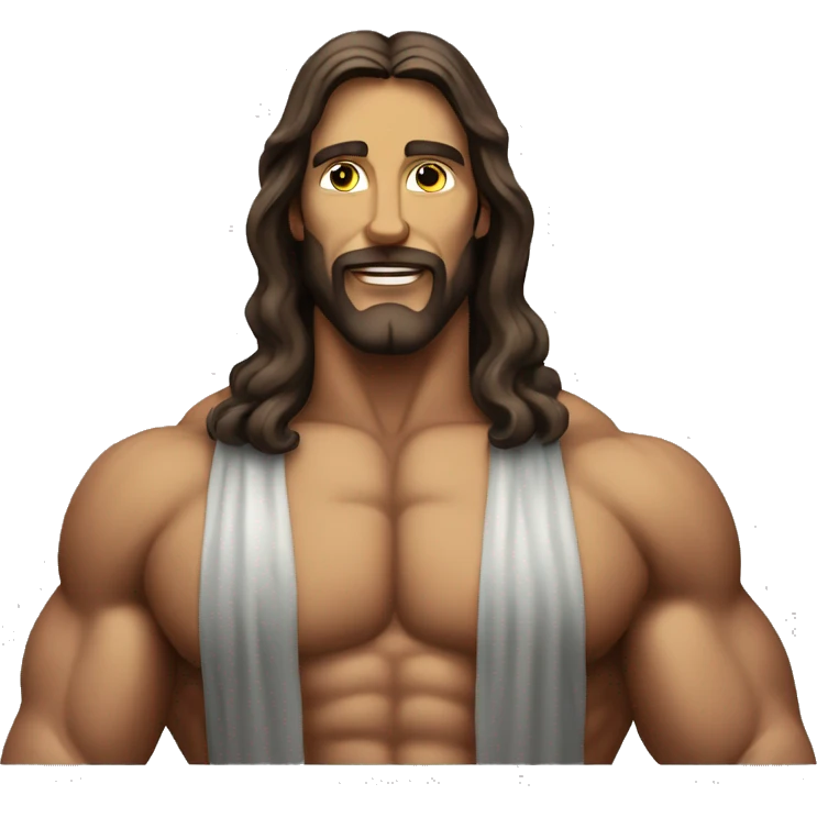 bodybuilder jesus emoji