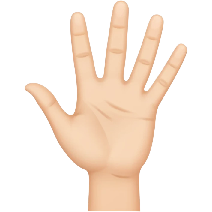 hand waving emoji