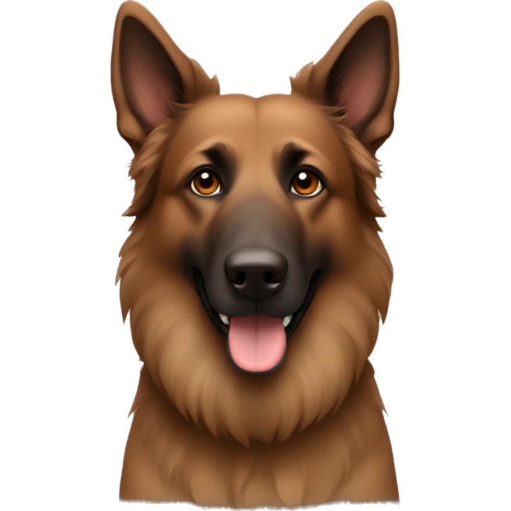 Brown belgium shepherd emoji