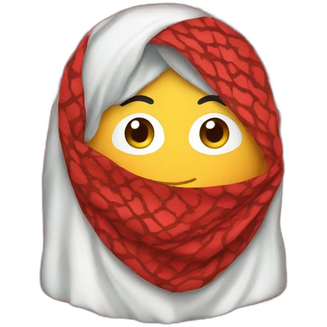 red Keffiyeh emoji
