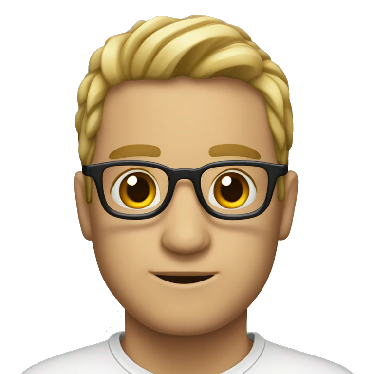 pelirroja con lentes emoji