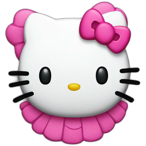 Hello kitty 10 year badge emoji