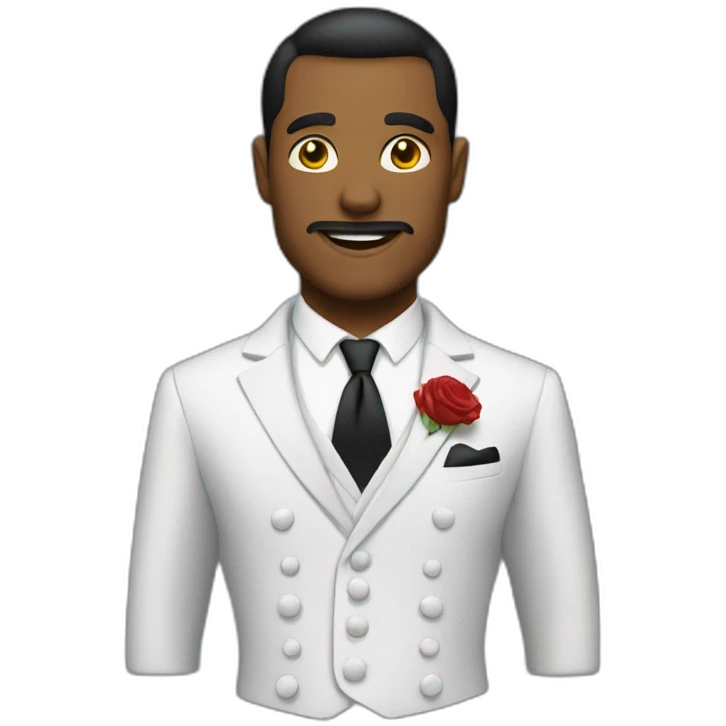 bold man wearing a dinner jacket emoji