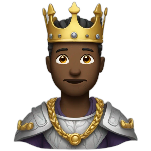 white skin king emoji