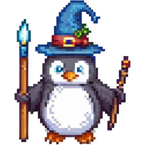 penguin wizard emoji