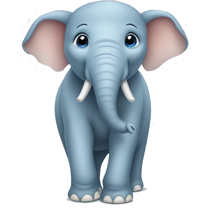 elephant with light blue bo emoji