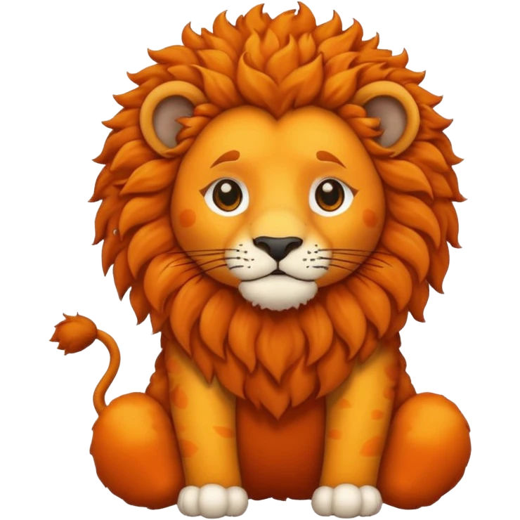 curly lion with jersey emoji